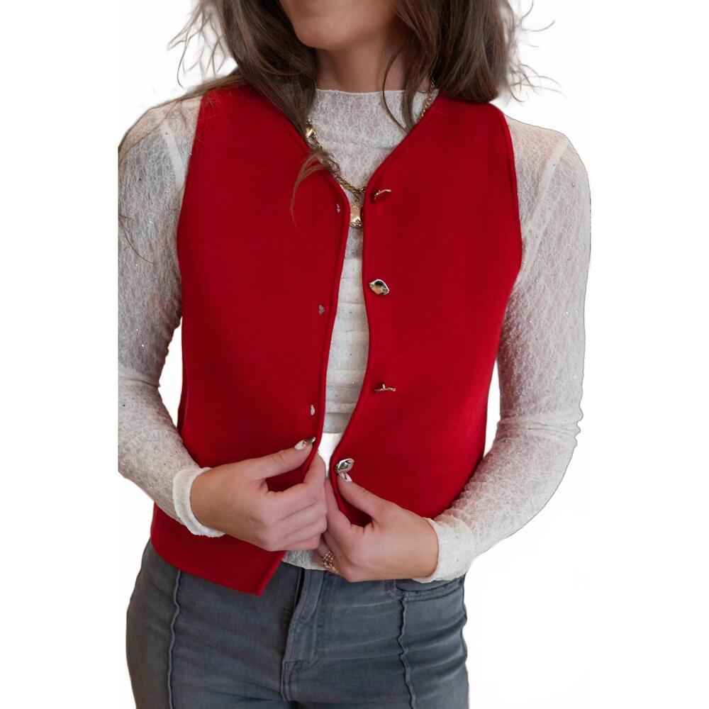 NEW EE:SOME sera sleeveless top in wine